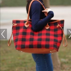 Buffalo Plaid Weekender Tote Flannel